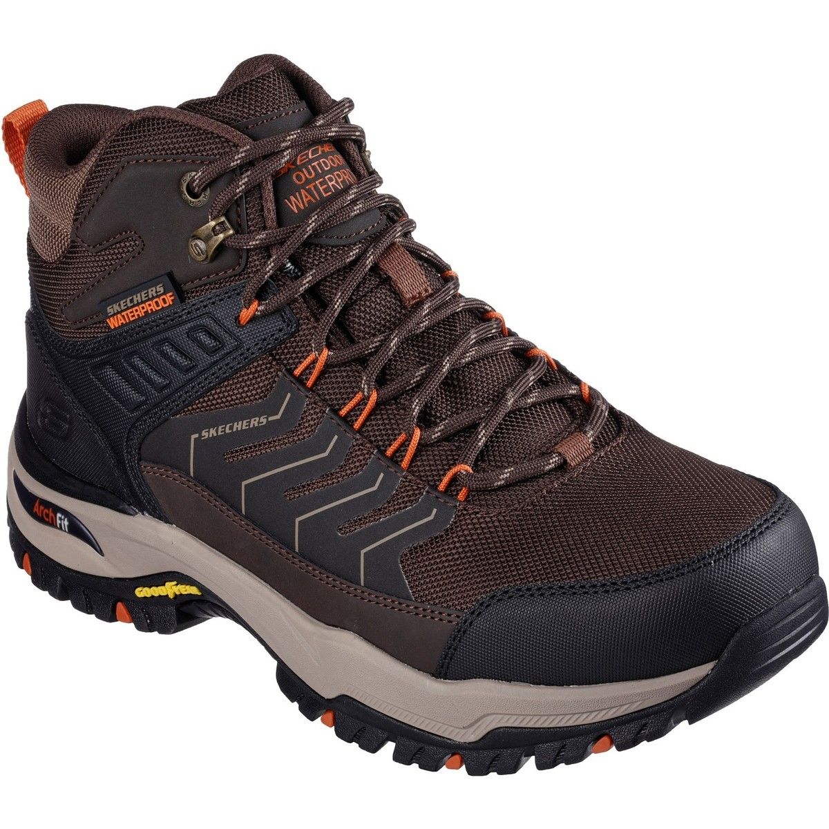 Skechers Arch Fit Dawson Raveno Brown Mens Outdoor Walking Boots 204634 In Size 9 In Plain Brown